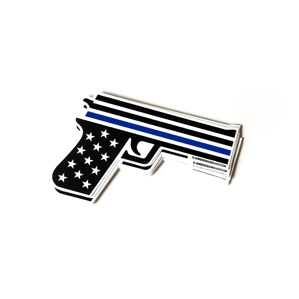 AMERIGUN THIN BLUE LINE STICKER